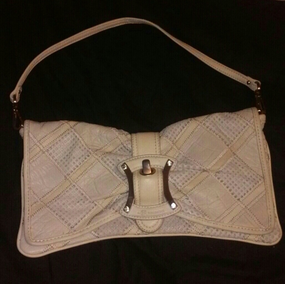 B.Makowsky Patchwork Leather Hobo - image 1